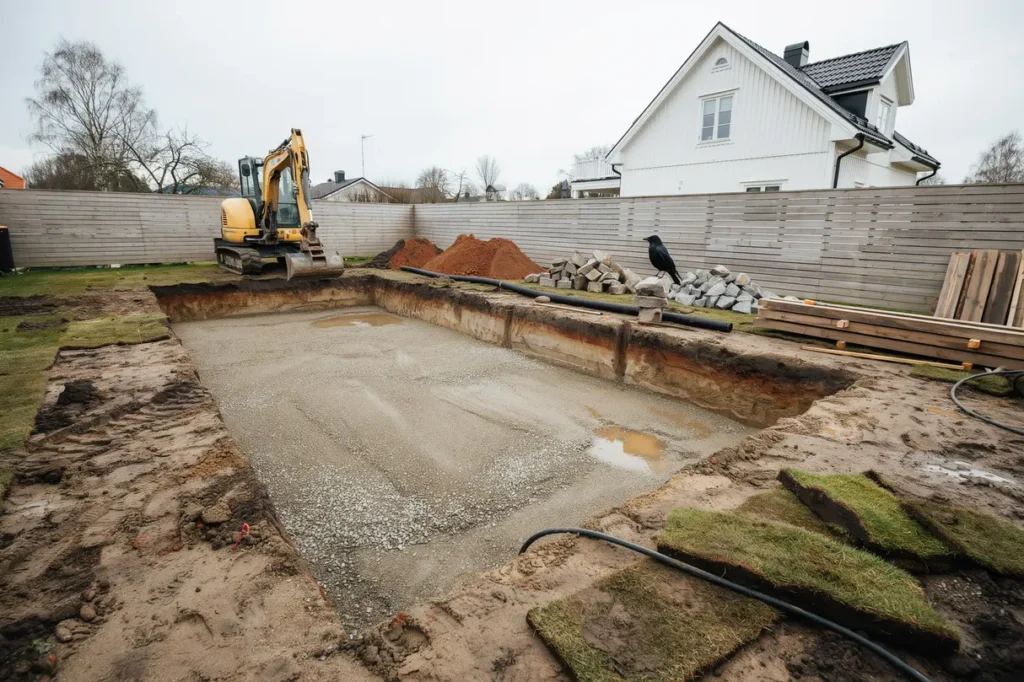markarbete inf r pool p villatomten schakt dr nering och vanliga misstag att undvika