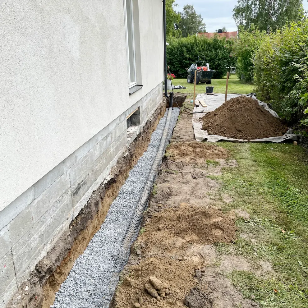 dranering renovera kallaren landskrona skane